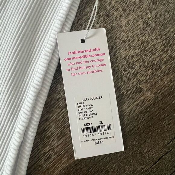 Lilly Pulitzer Gael Knit Top- Size XL - Picture 3 of 9